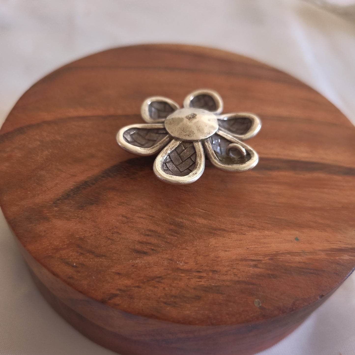 Statement 3D Double Layered Rose Pendant Flower With Texture