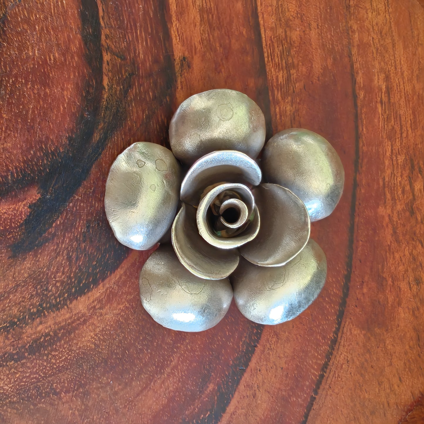 Statement 3D Glossy Rose Pendant Flower Big