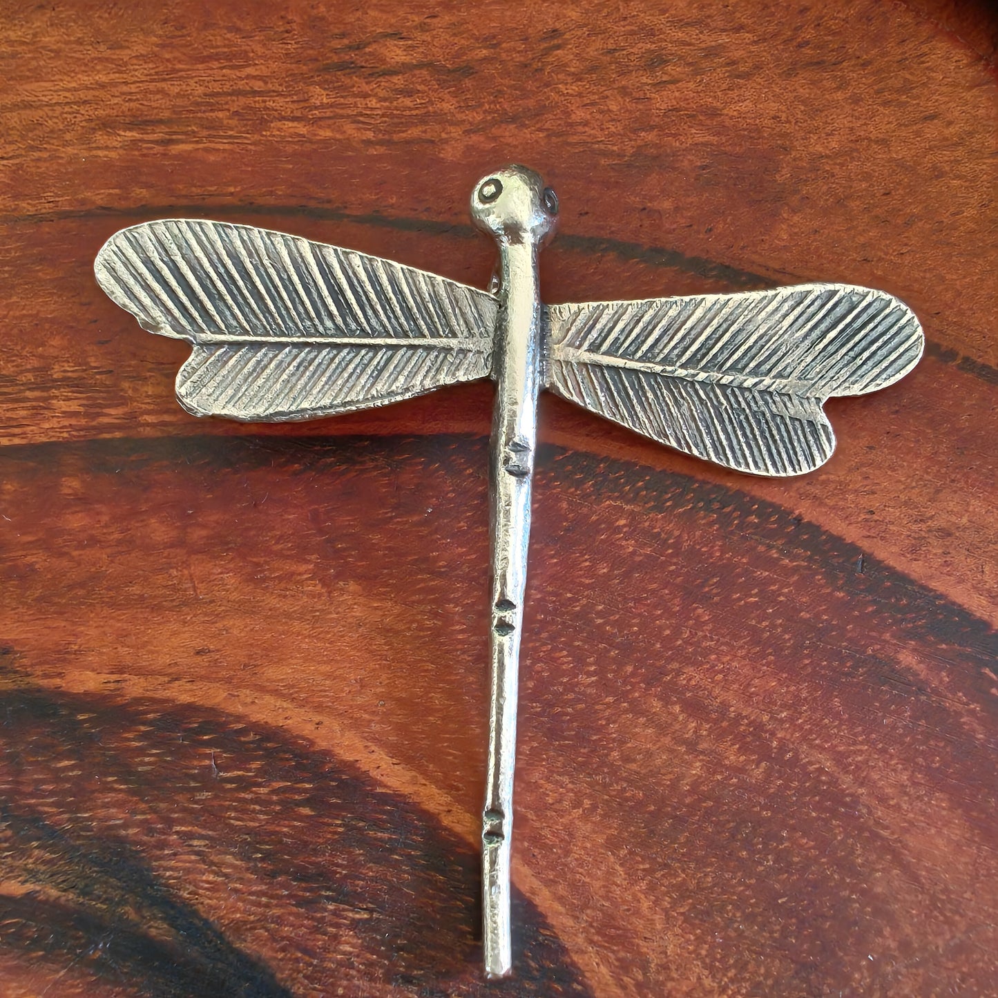 Statement Dragonfly Pendant Flower With Texture