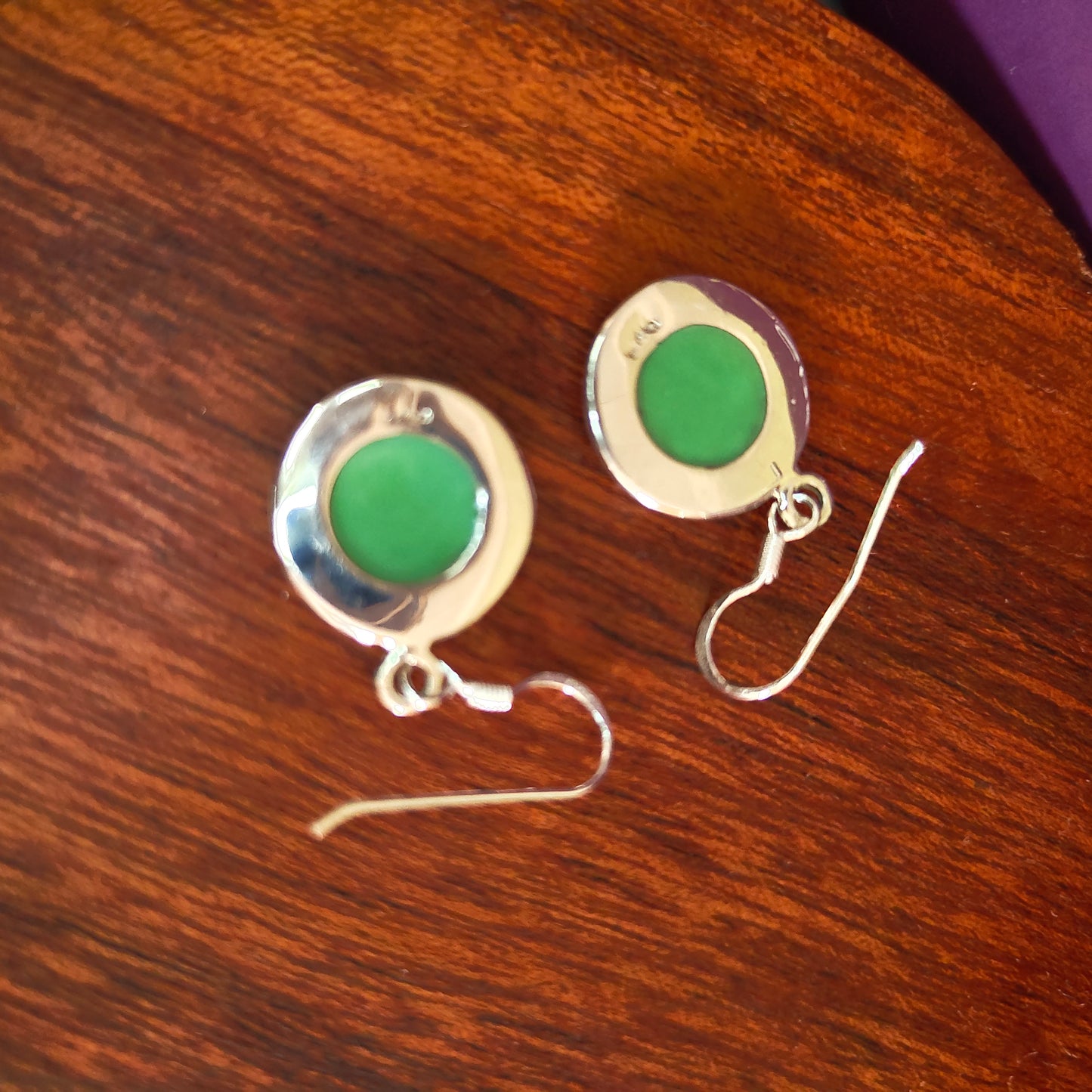 Classic Turquoise Circular Dangler With Rawa
