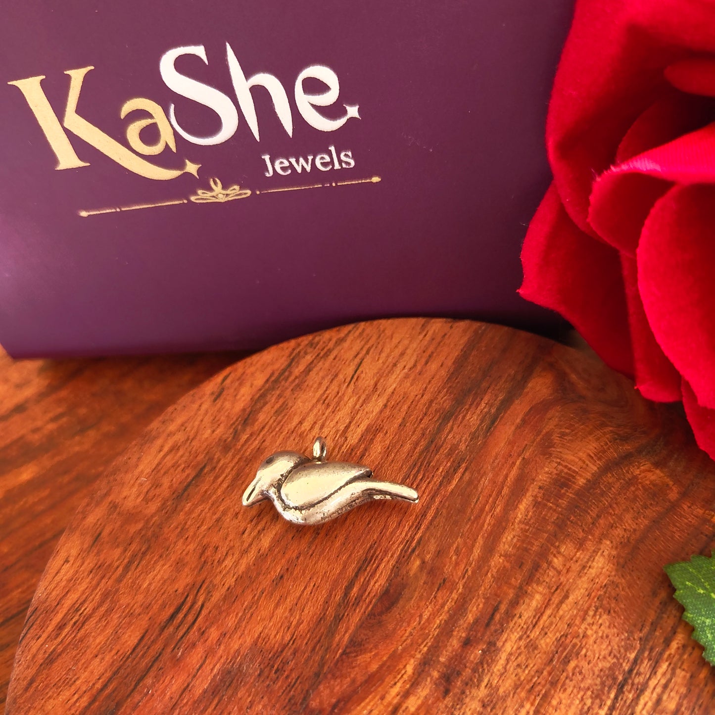 925 Silver 3D Simplistic Bird Pendant