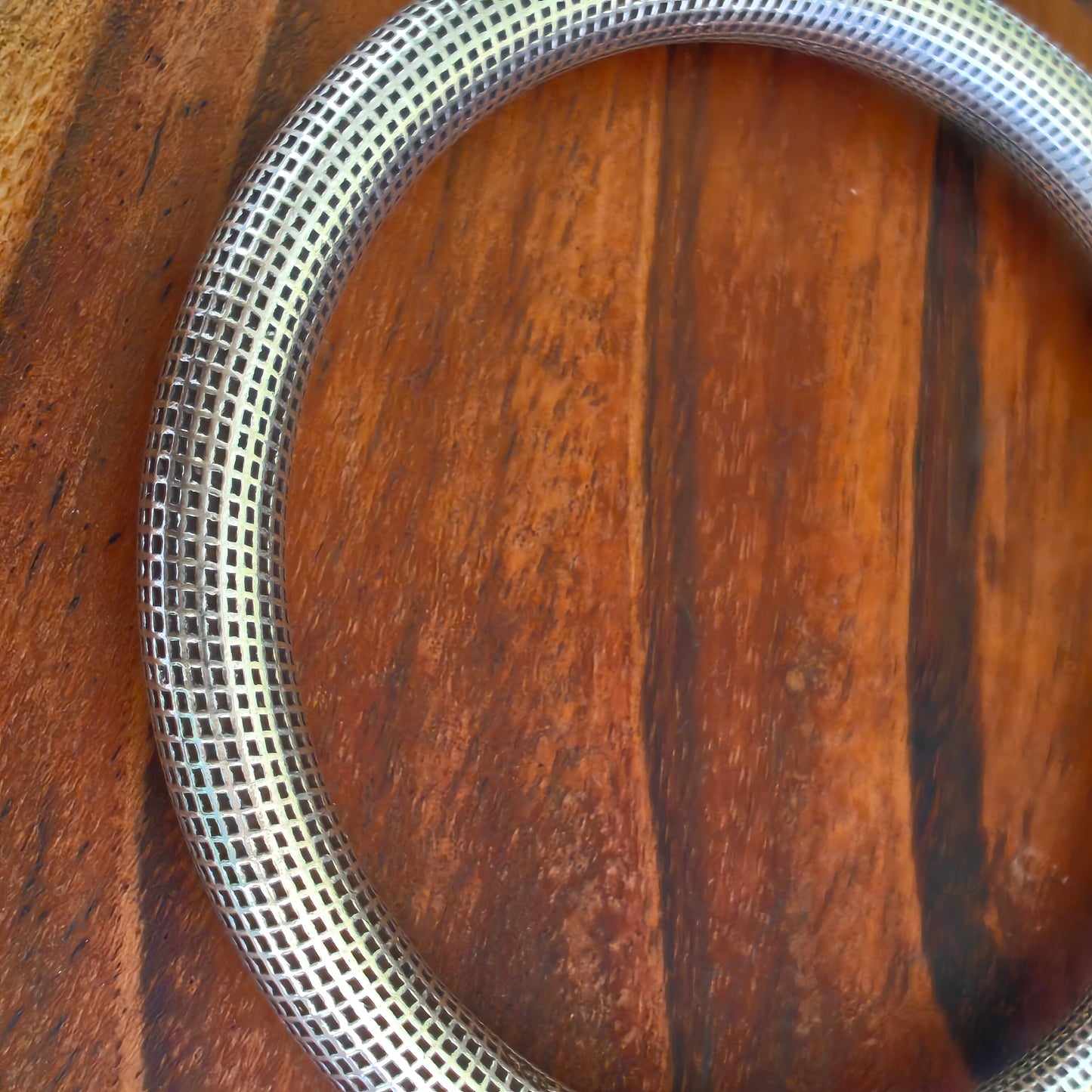 Silver Intricate Textured Dragon Kada Bangle