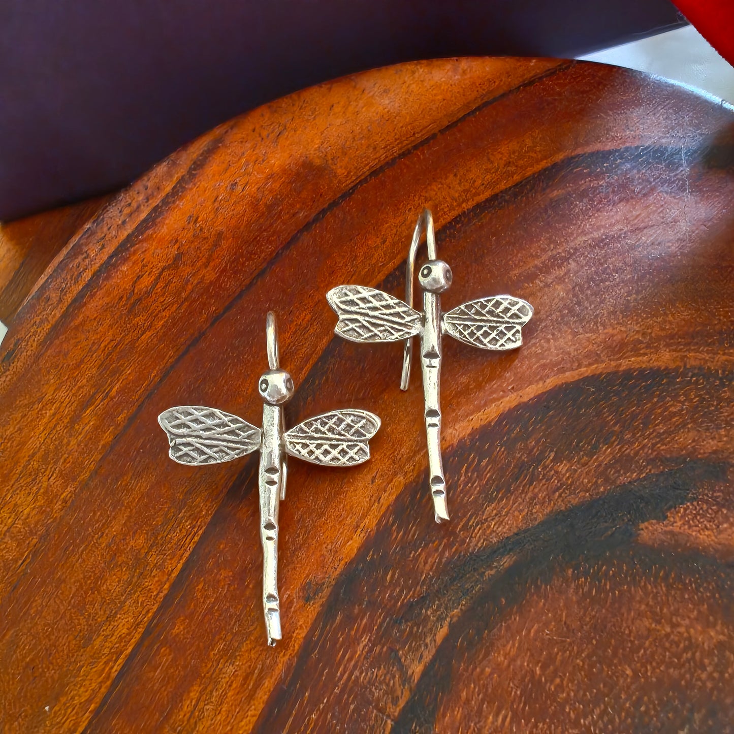 3D Dragonfly Earring with hooks