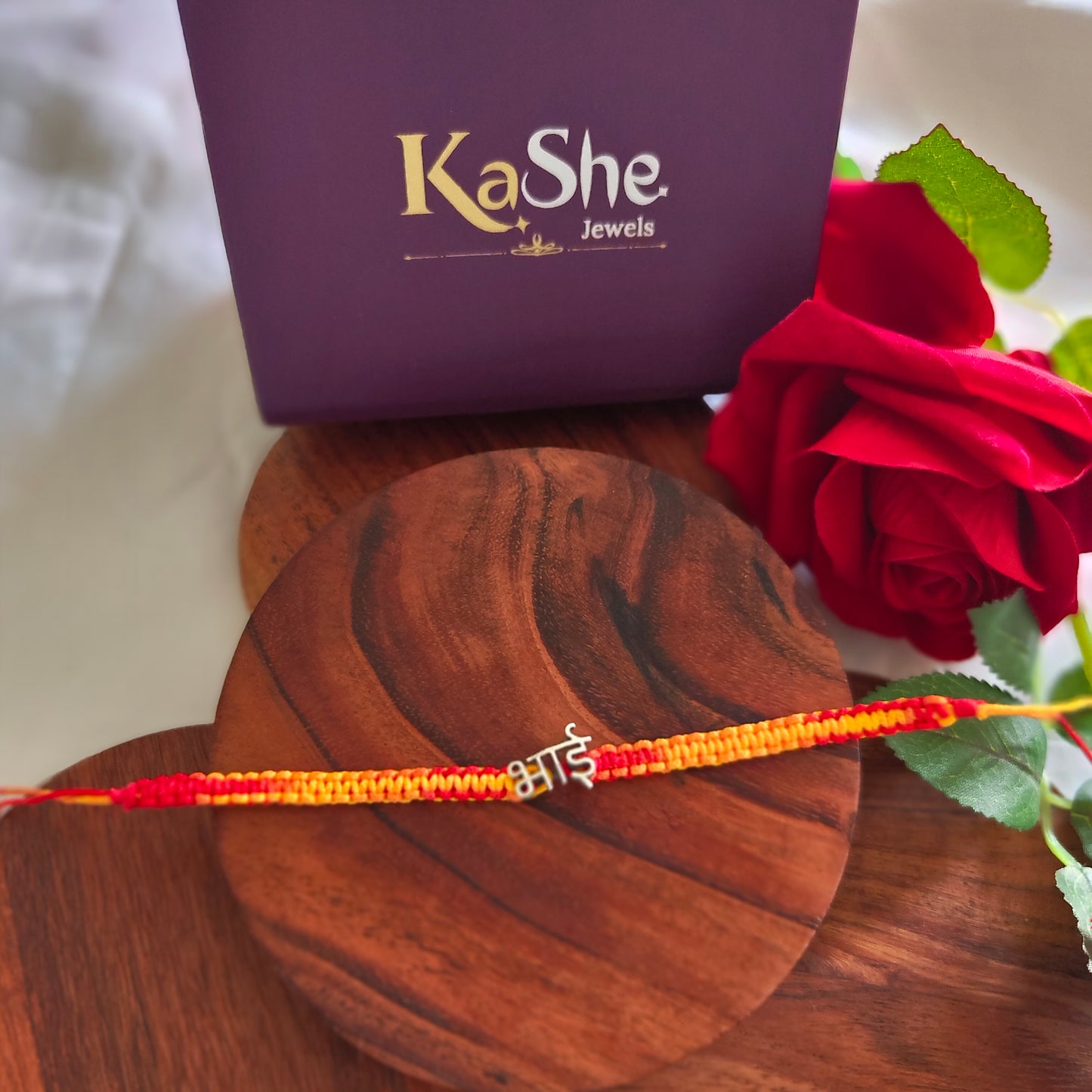 925 Silver Bhai (Hindi) Rakhi