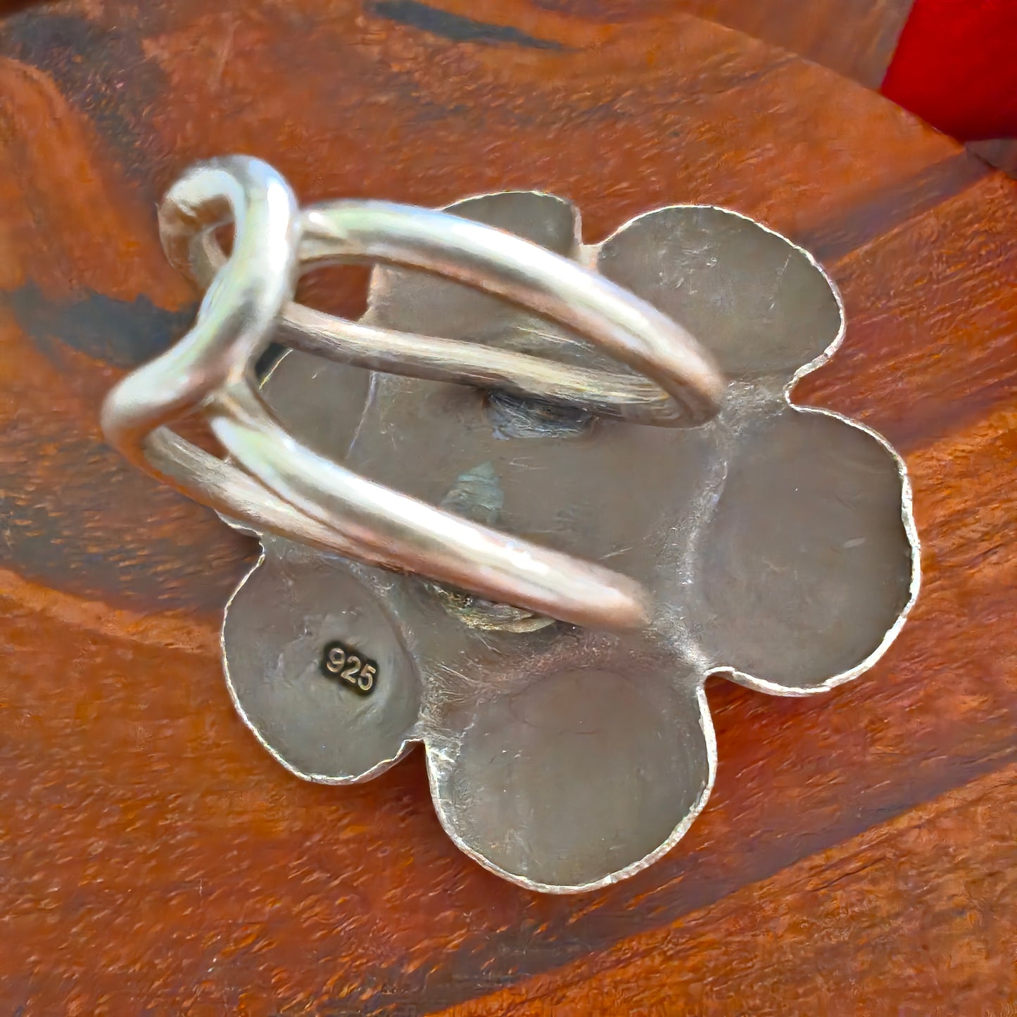 Statement 3D Textured Rose Floral Ring Big