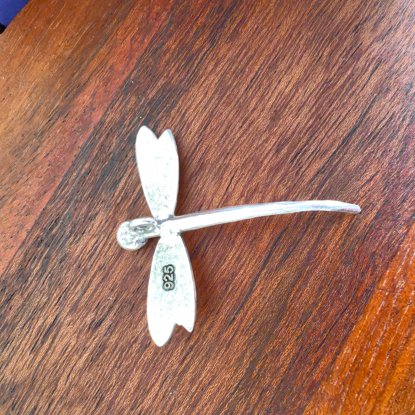 Statement Dragonfly Pendant With Texture