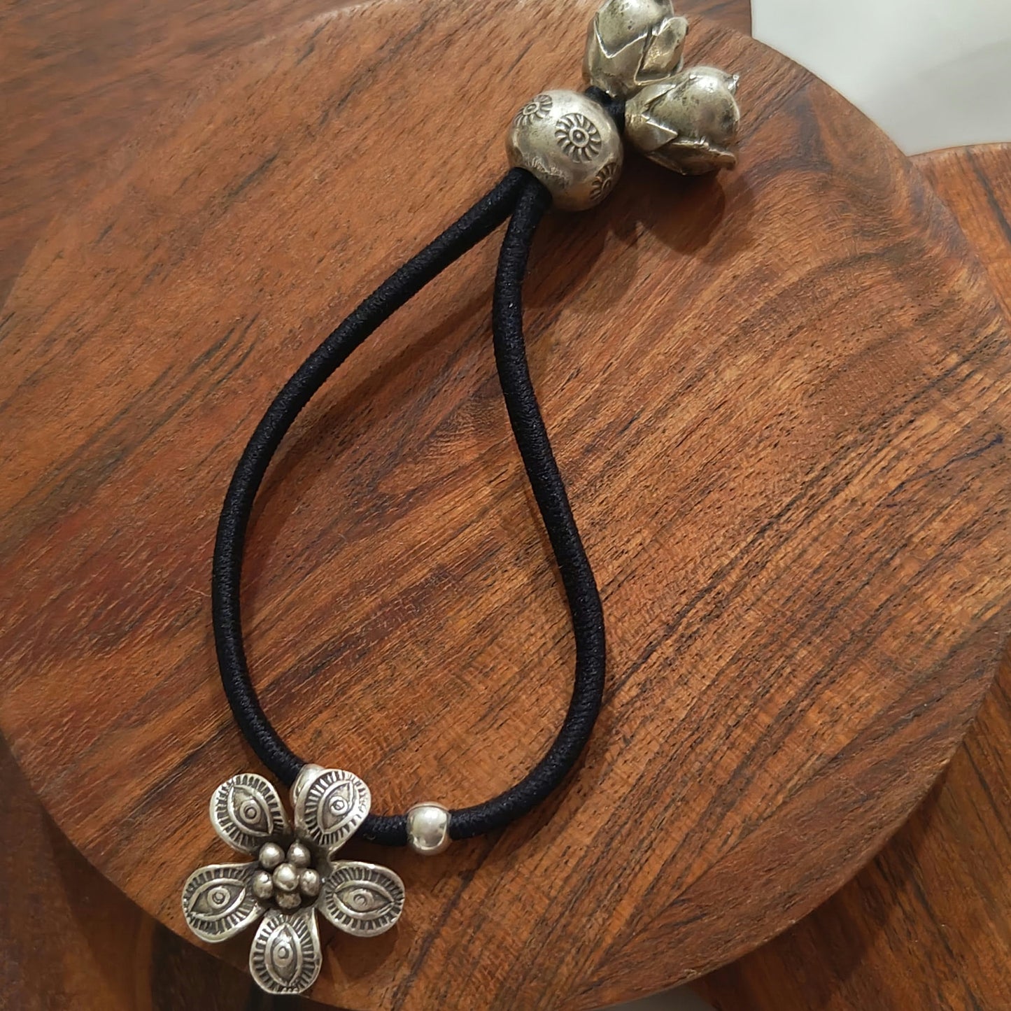 Exclusive 3D Flower Wrist Band Cum Hair Tie (iii)