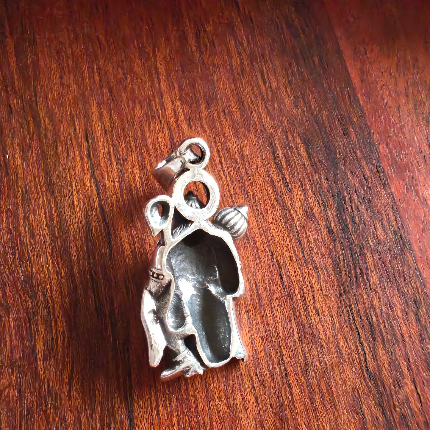 Pure 925 Silver Hanumanji With Gada Lord ( Bajrangbali) Pendant Men Locket