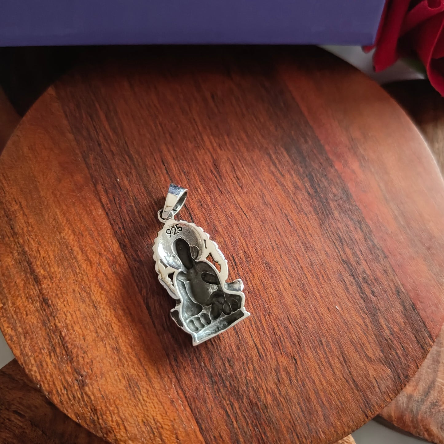 Pure 925 Silver Lord Ganesha (Ganpati) Pendant Men Locket