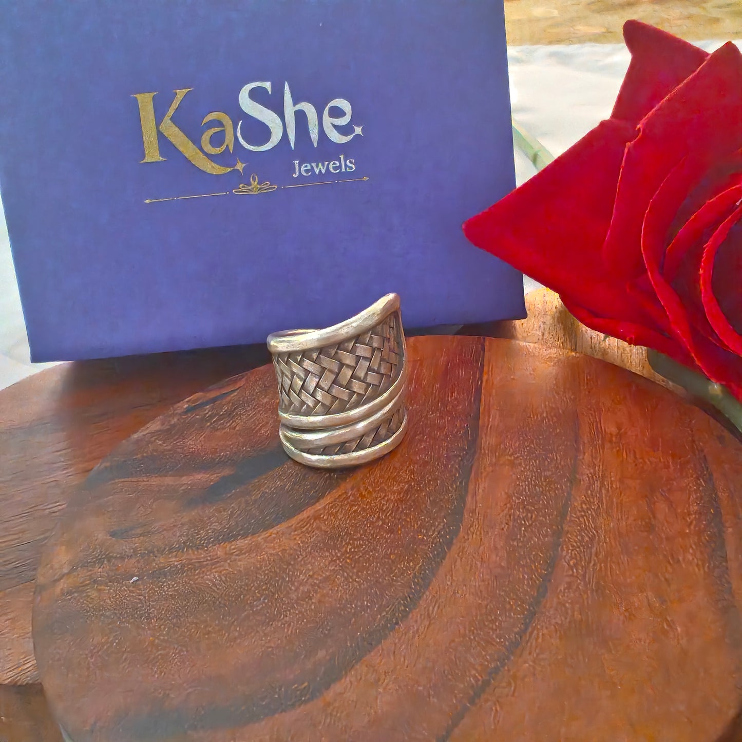 Spiral Boho Braided 925 Silver Ring