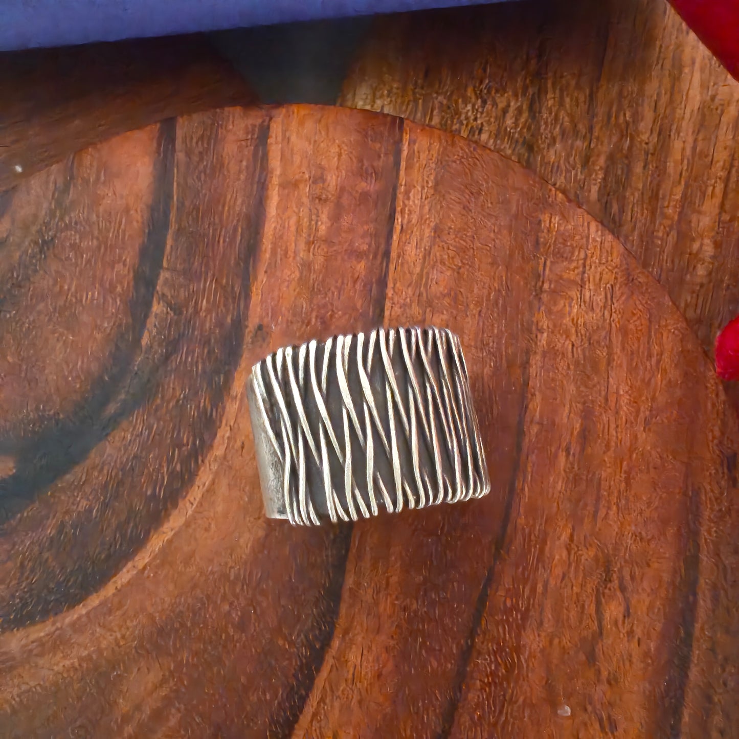 Intertwined Statement Ring with Texture