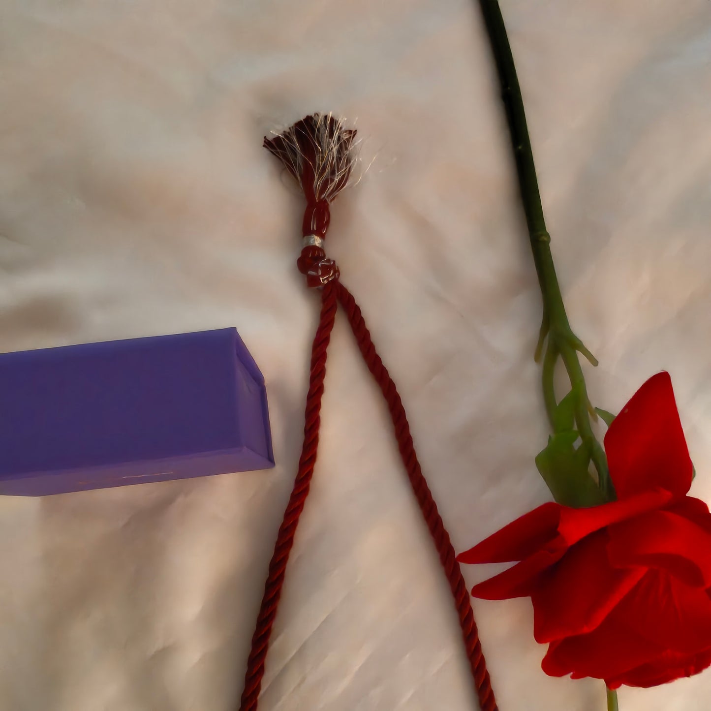 Versatile Choker Necklace Hasli with Handcrafted Chitai Intrcate Flower With Marron Thread Pipe Dori ( Double sided)