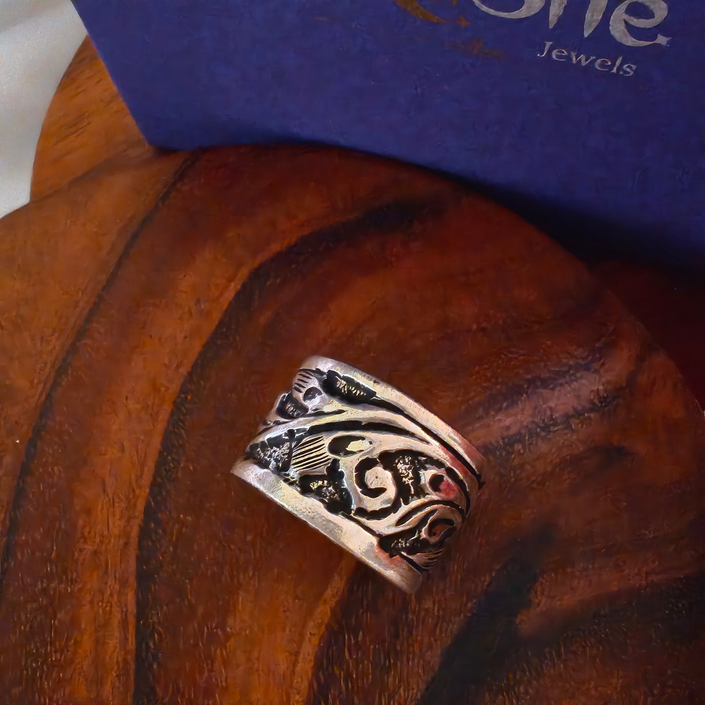 925 Silver Chitai Handcrafted Band Ring (ii)