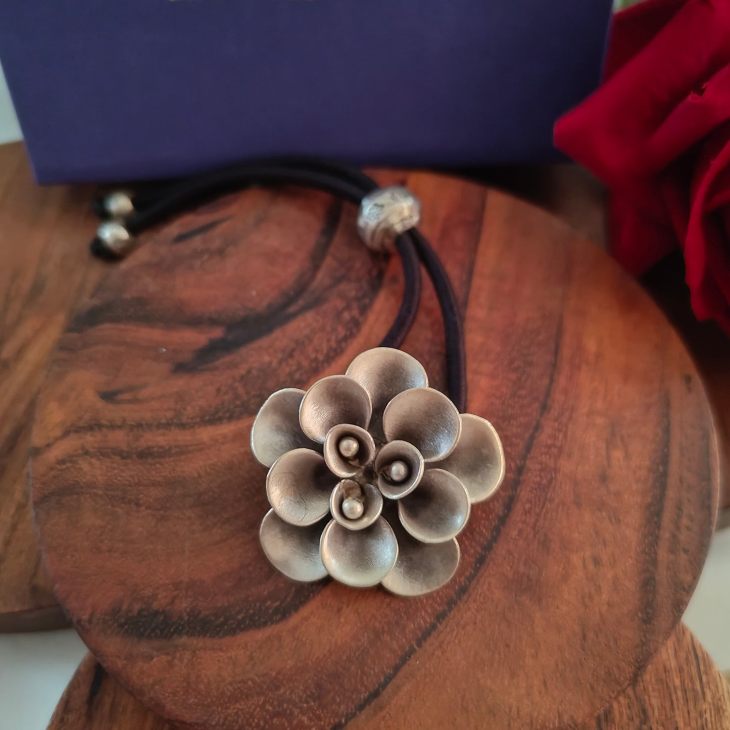 Exclusive 3D Flower Hibiscus Wrist Band Cum Hair Tie
