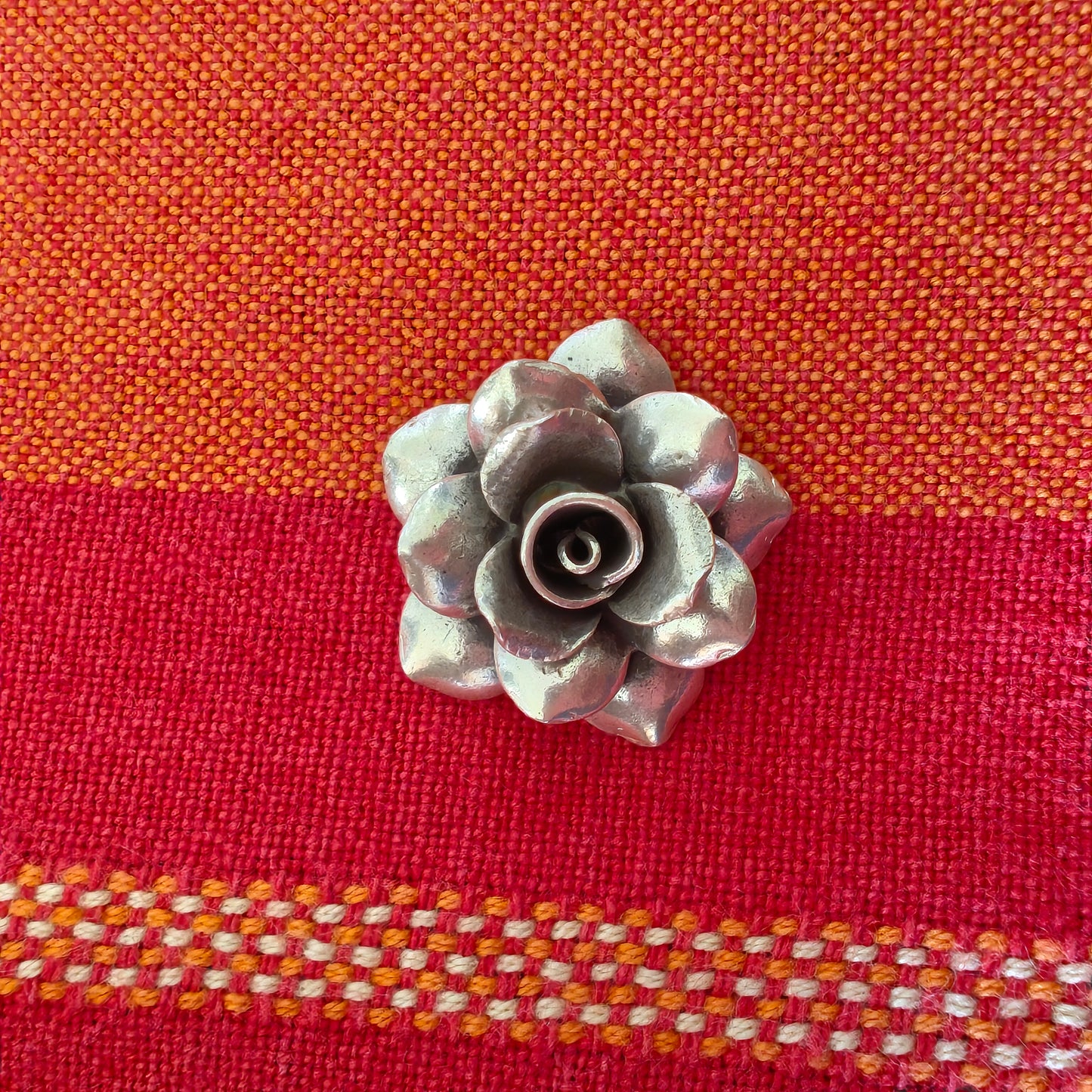 Statement 3D Curved Petal Rose Floral Ring