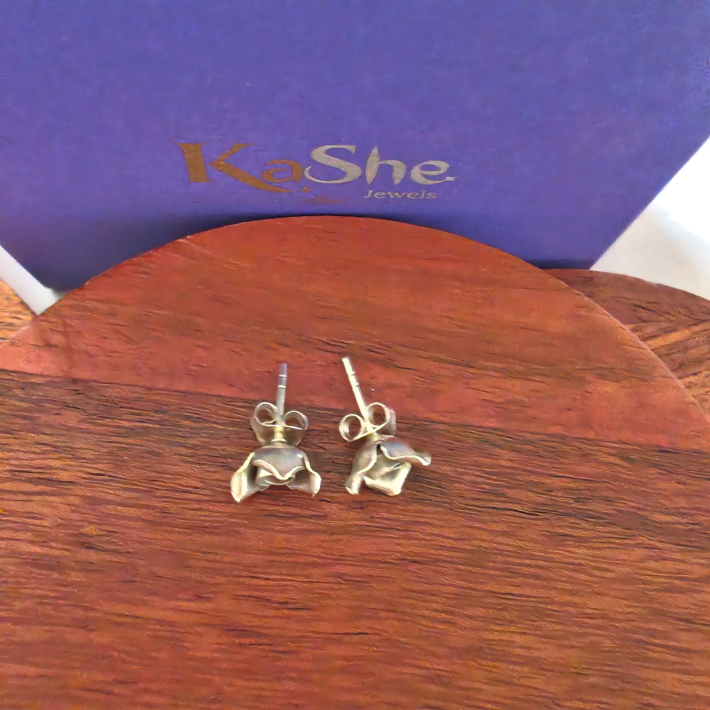 Floral 3D Rose Earring With Post Stud Mini