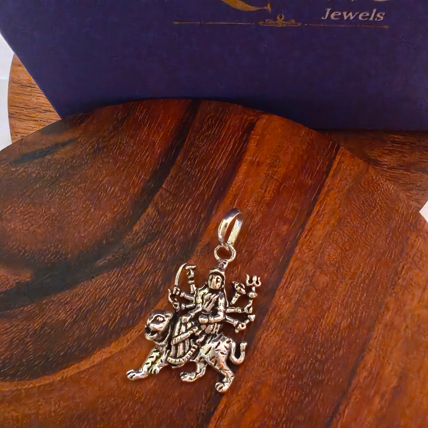 Pure 925 Silver Lord Durga Ma Pendant Men Women Girl Boy Locket