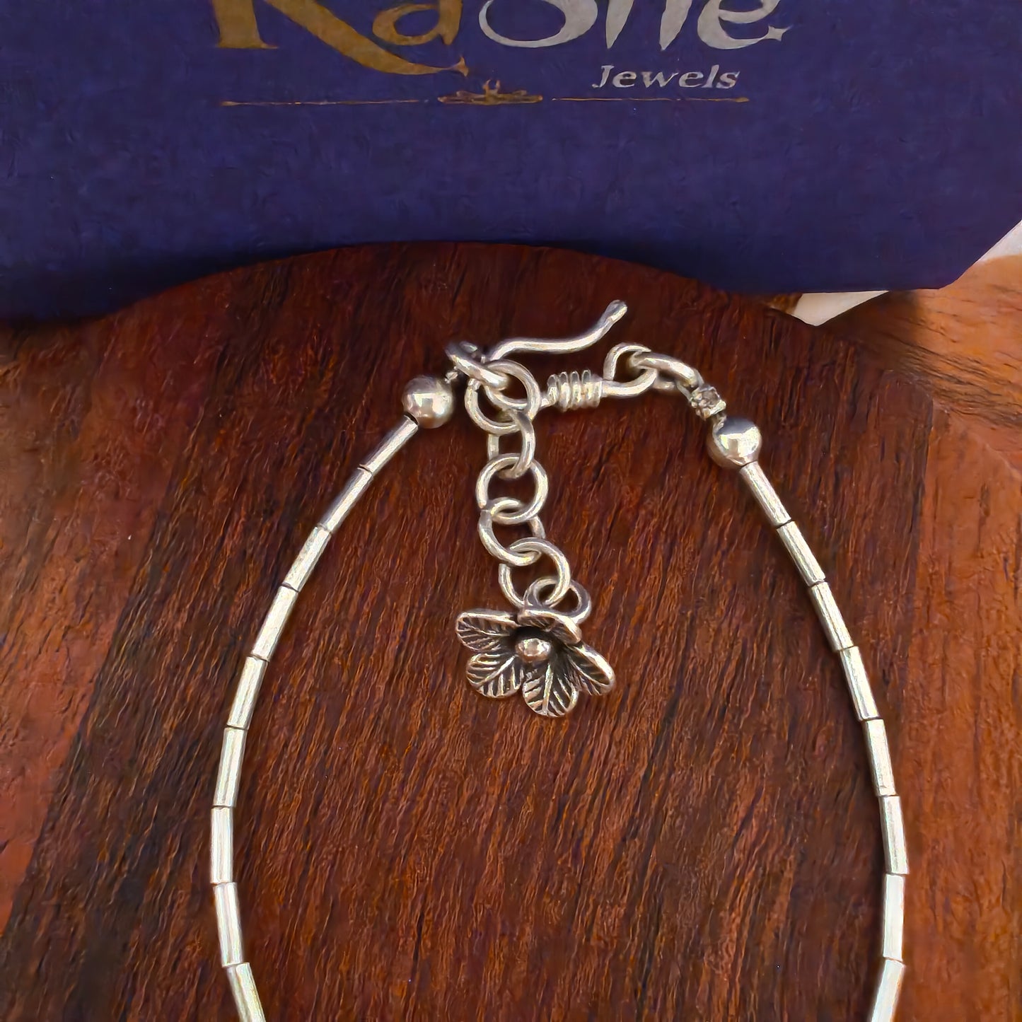 Exquisite Floral Loose Bracelet With Fish And Flower Charms