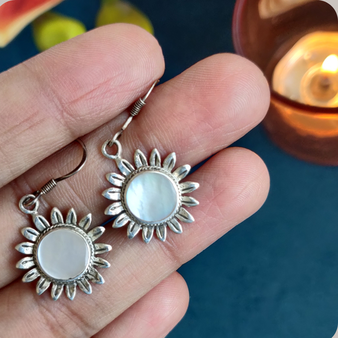 Mother Of Pearl Sun Dangler