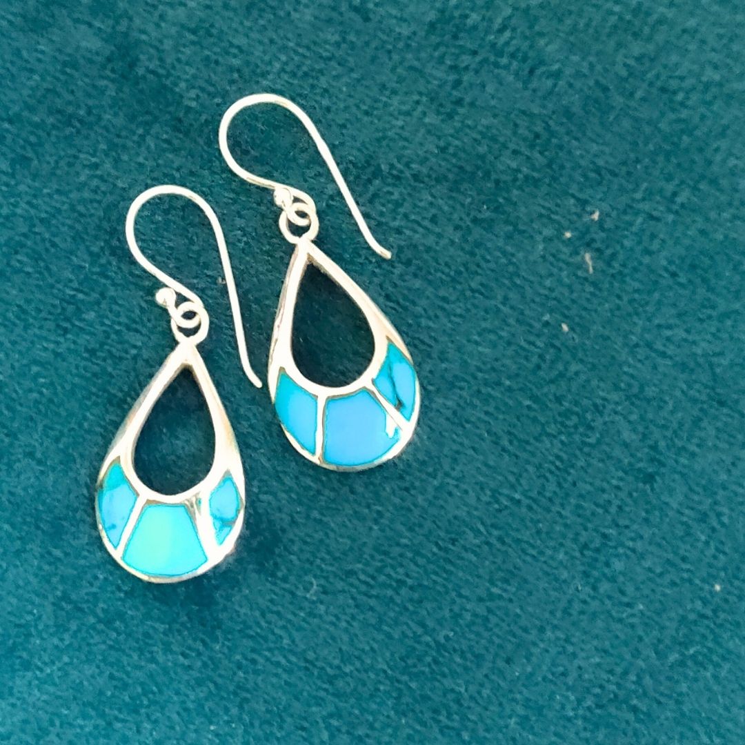 Blue Enamel Dangler