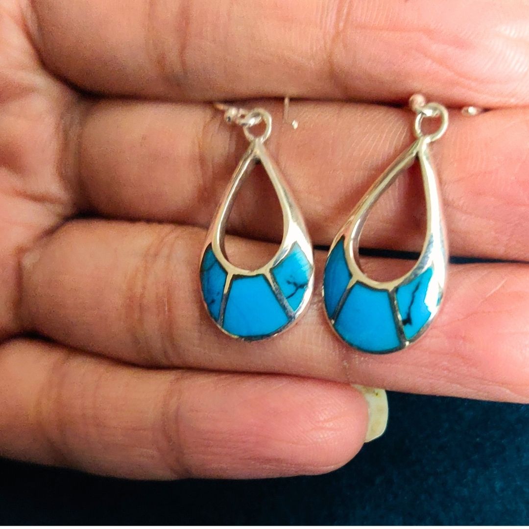 Blue Enamel Dangler