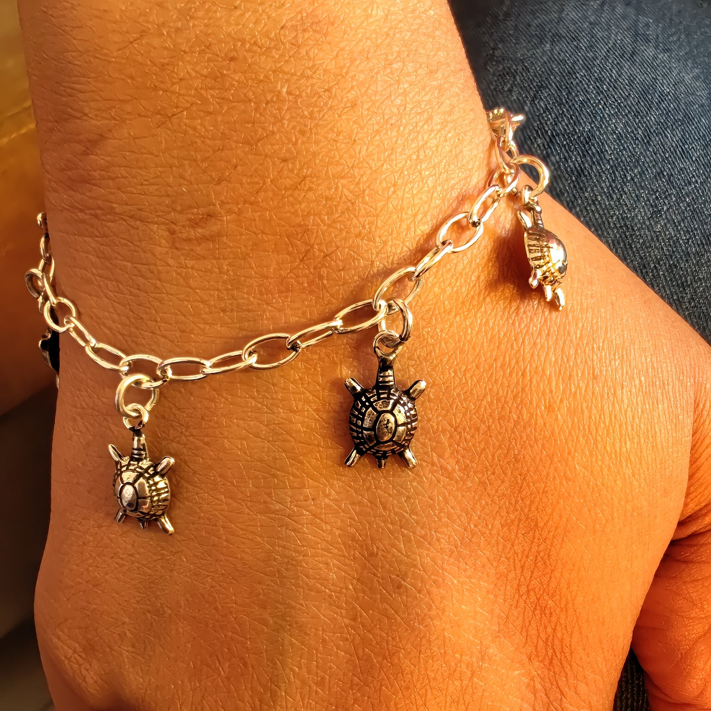 Tortoise Charms Bracelet Kada