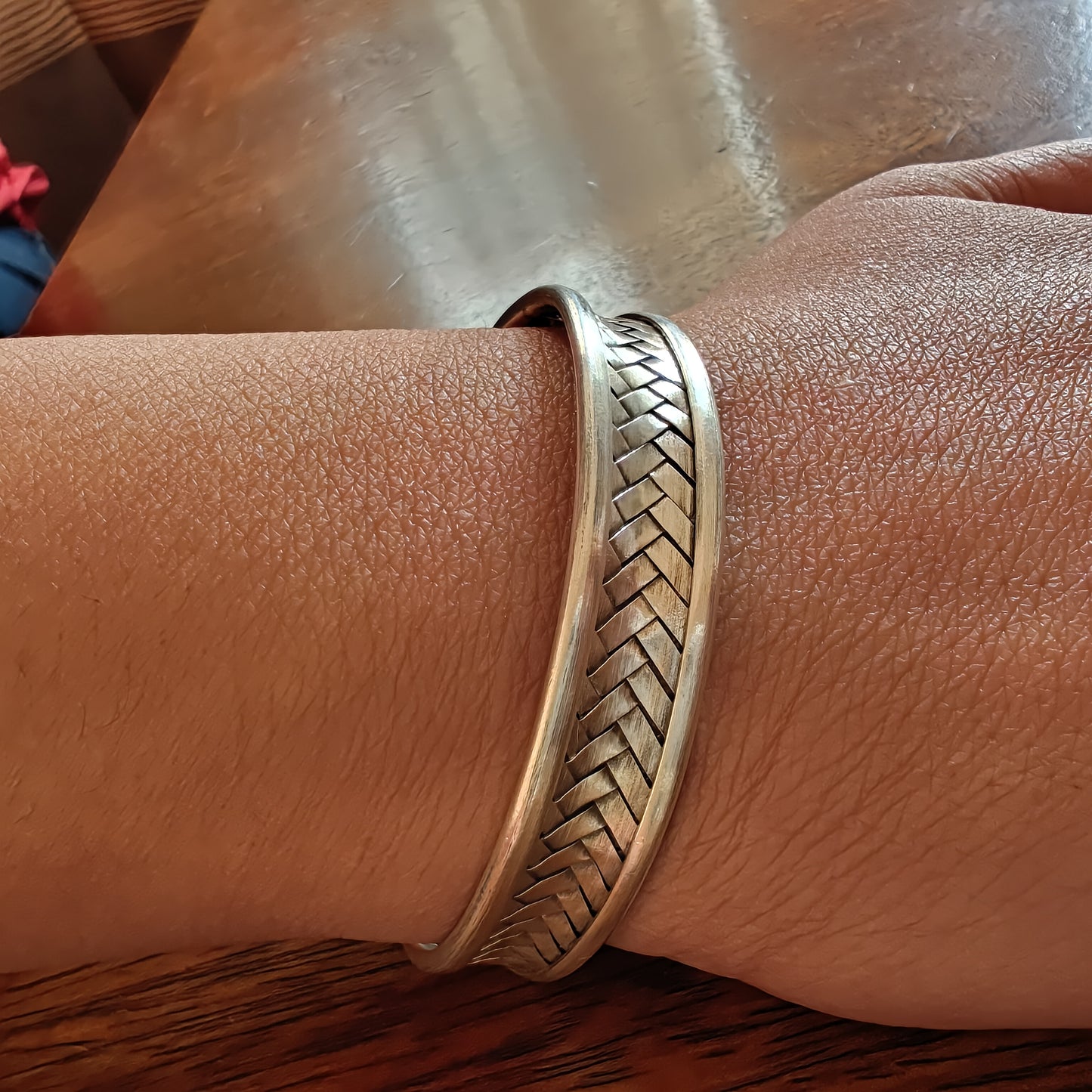 Braided Sterling Silver Cuff Bracelet