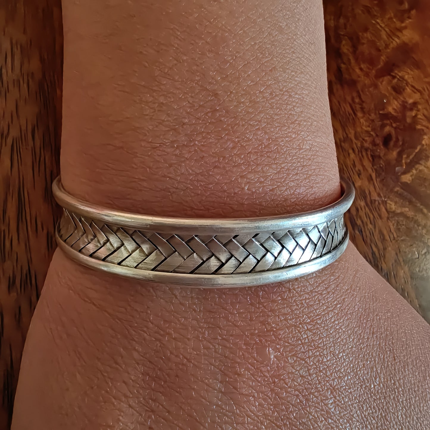 Braided Sterling Silver Cuff Bracelet