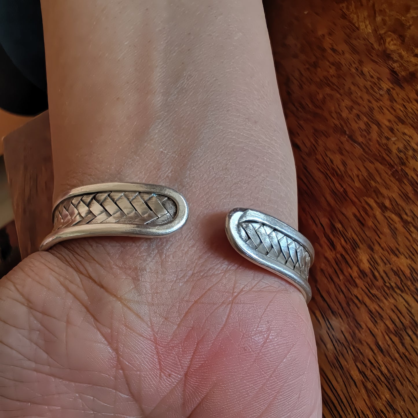 Braided Sterling Silver Cuff Bracelet