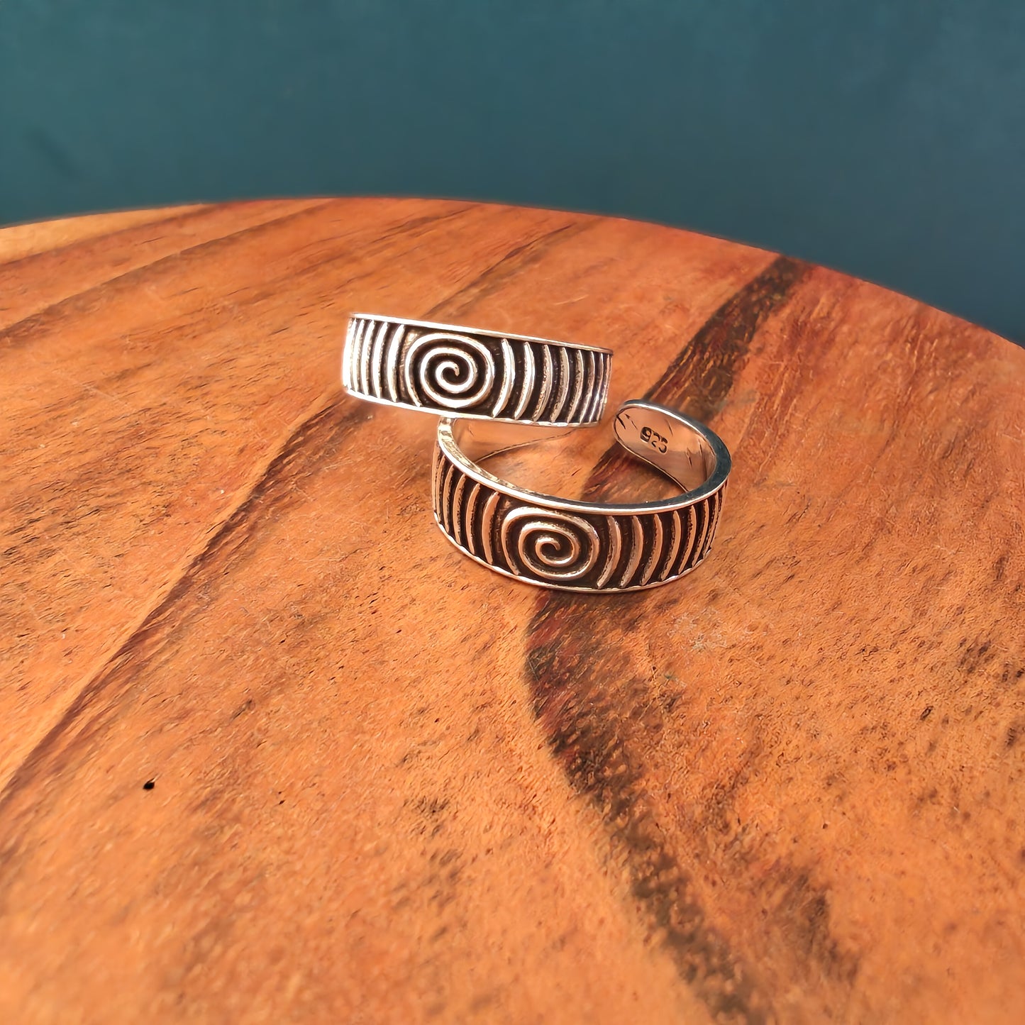 Everyday Intricate Spiral Silver Toe Ring