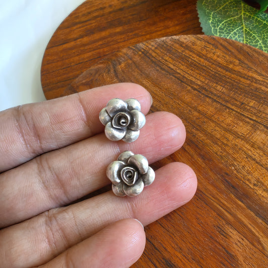 Floral 3D Earring With Post Stud Mini