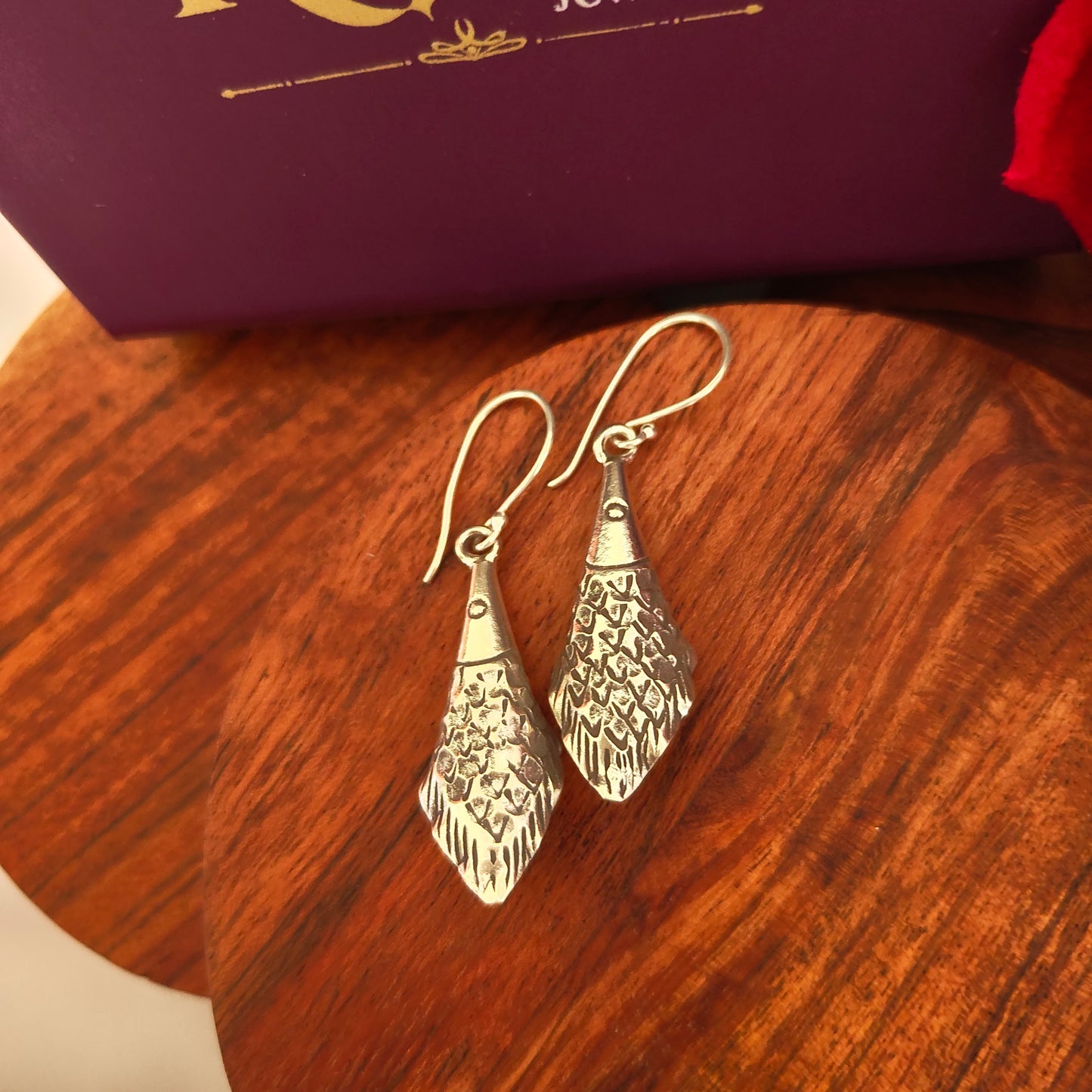 3D Fish Earring with Texture Small