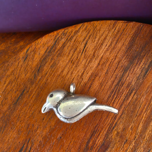 925 Silver 3D Simplistic Bird Pendant