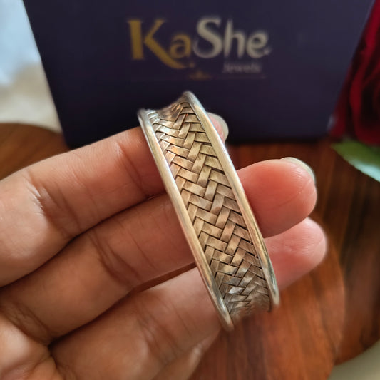 Braided Sterling Silver Cuff Bracelet (ii)