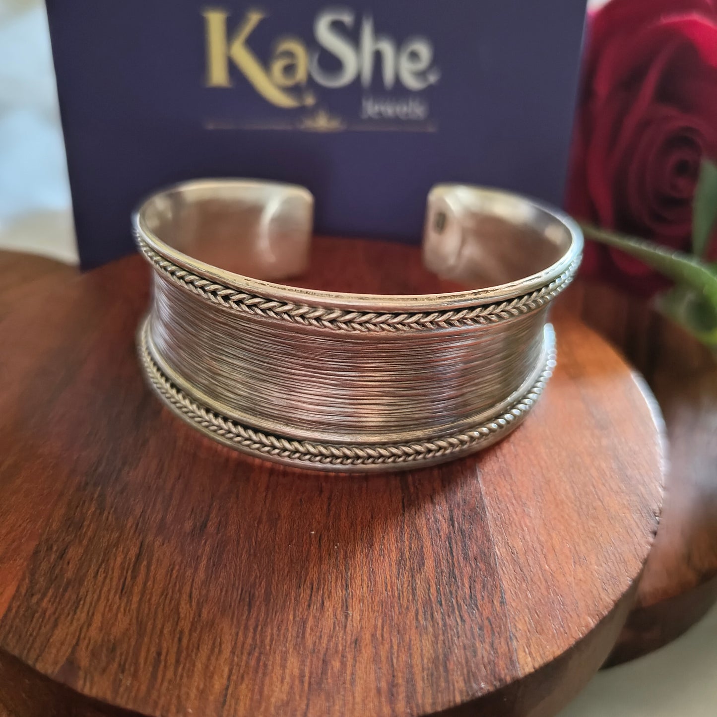 Statement Exclusive Textured Sterling Silver Cuff Bracelet