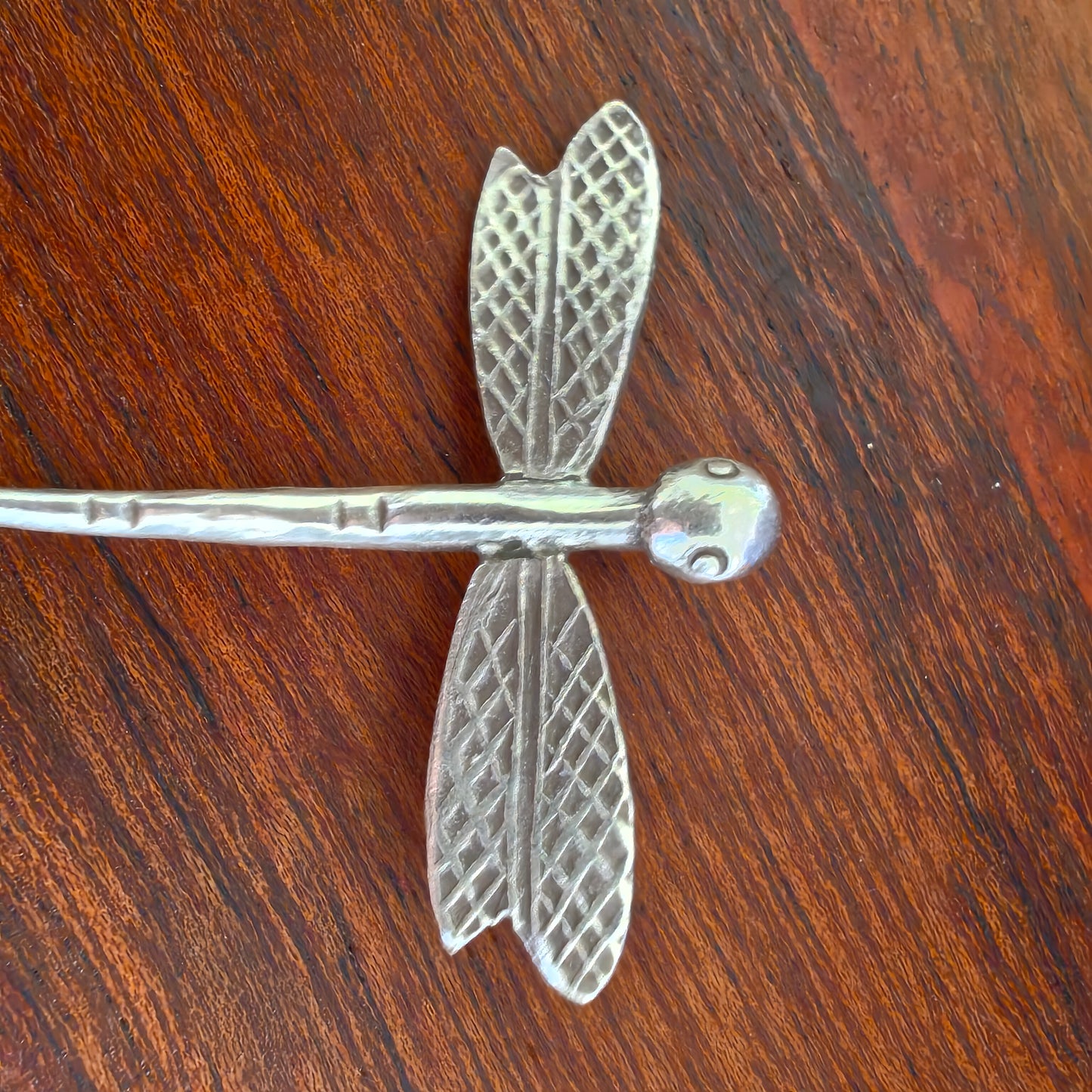 Statement Dragonfly Pendant With Texture