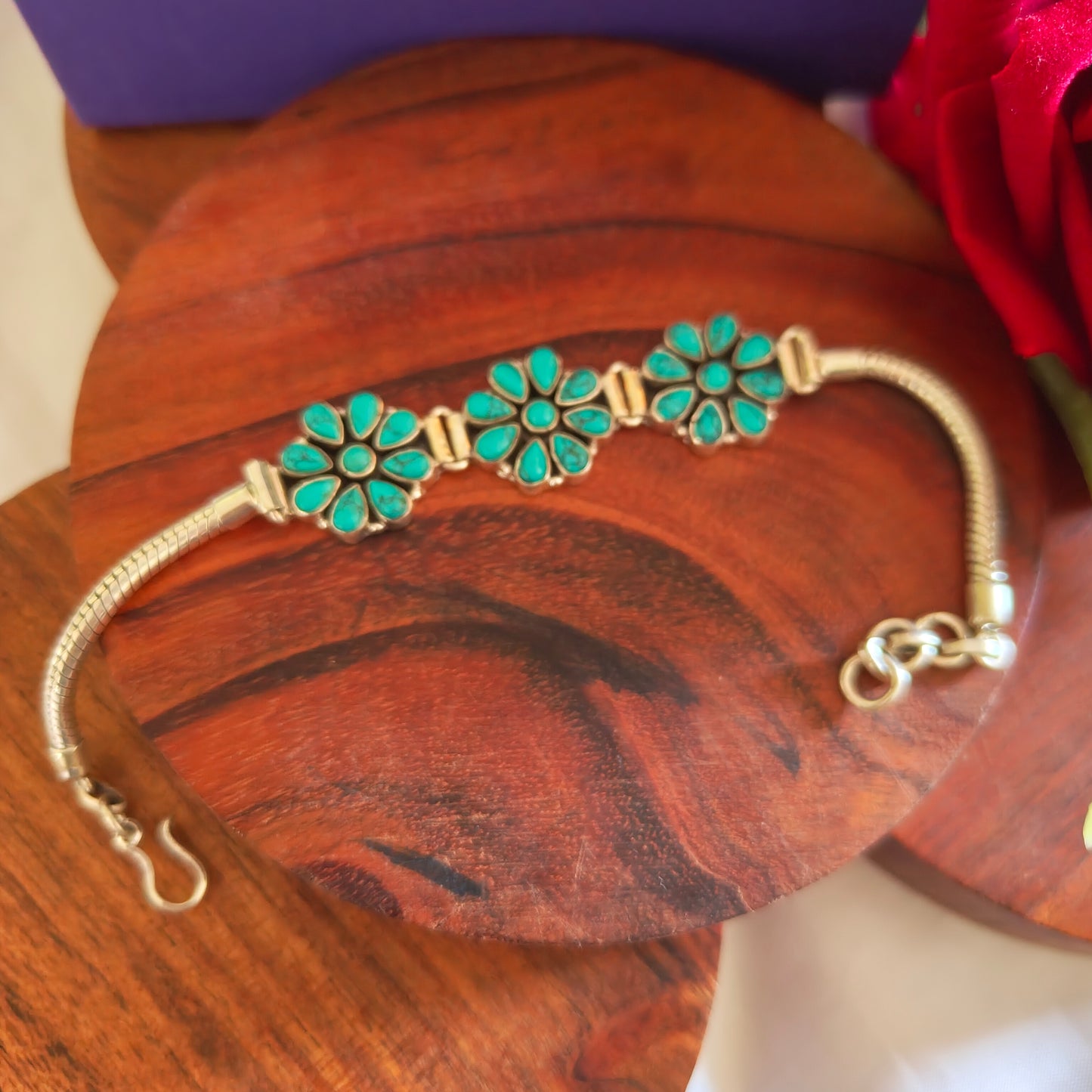 Exquisite Turquoise Loose Bracelet