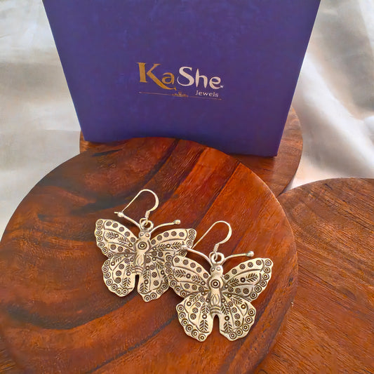 3D Butterfly Earring with hooks (ii)
