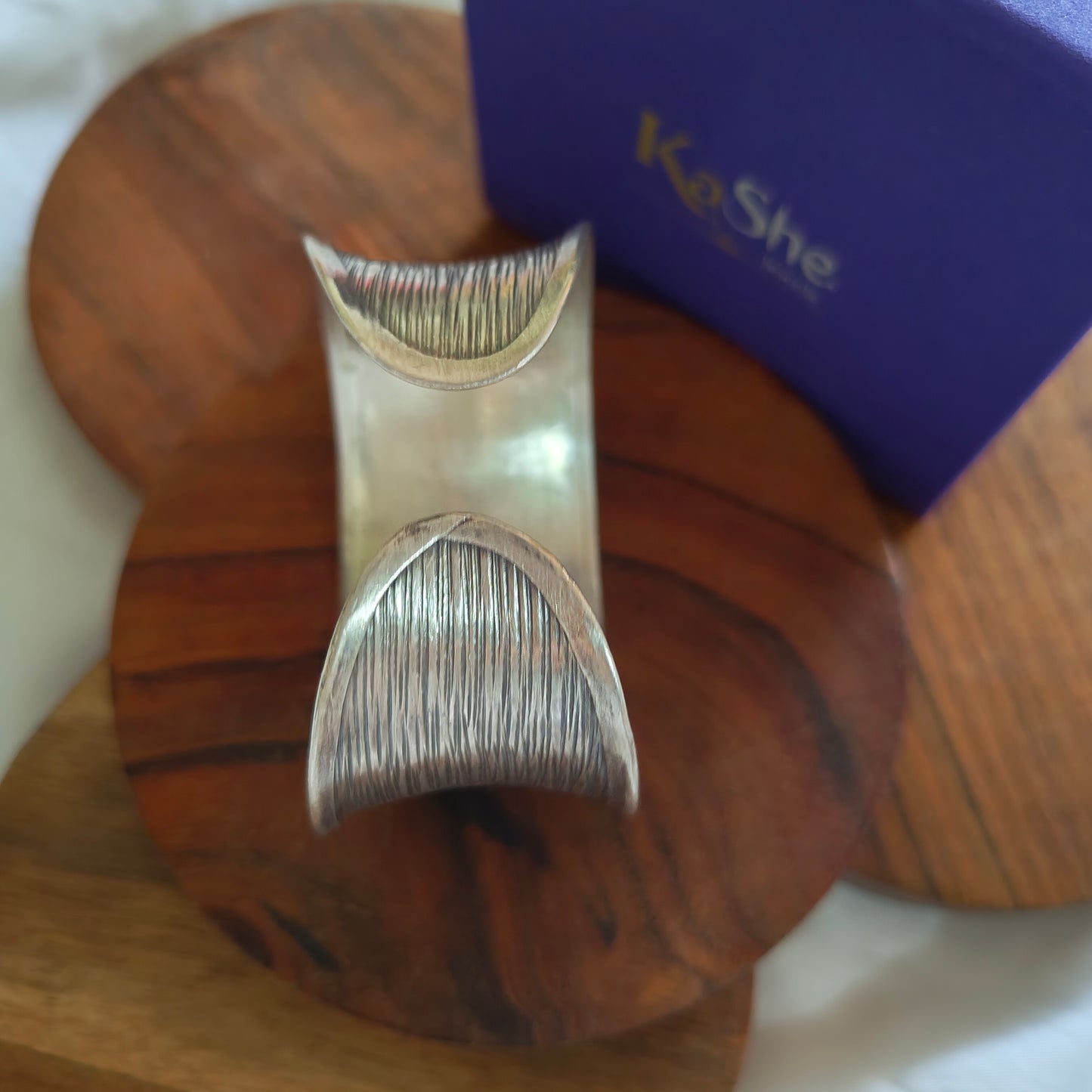 Statement Exclusive Elephant Patterns 925 Silver Cuff Bracelet