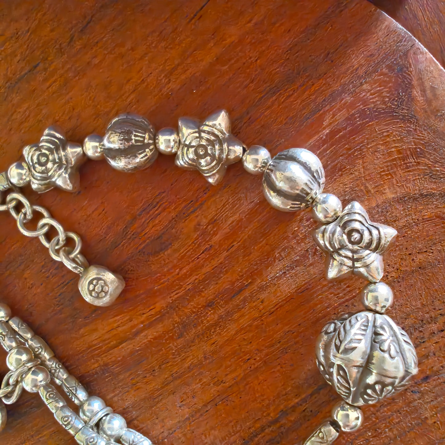 Exquisite Statement Loose Bracelet With Dragonfly Flower Rose Heart Balls Stars Charms (One Side Double Layer)