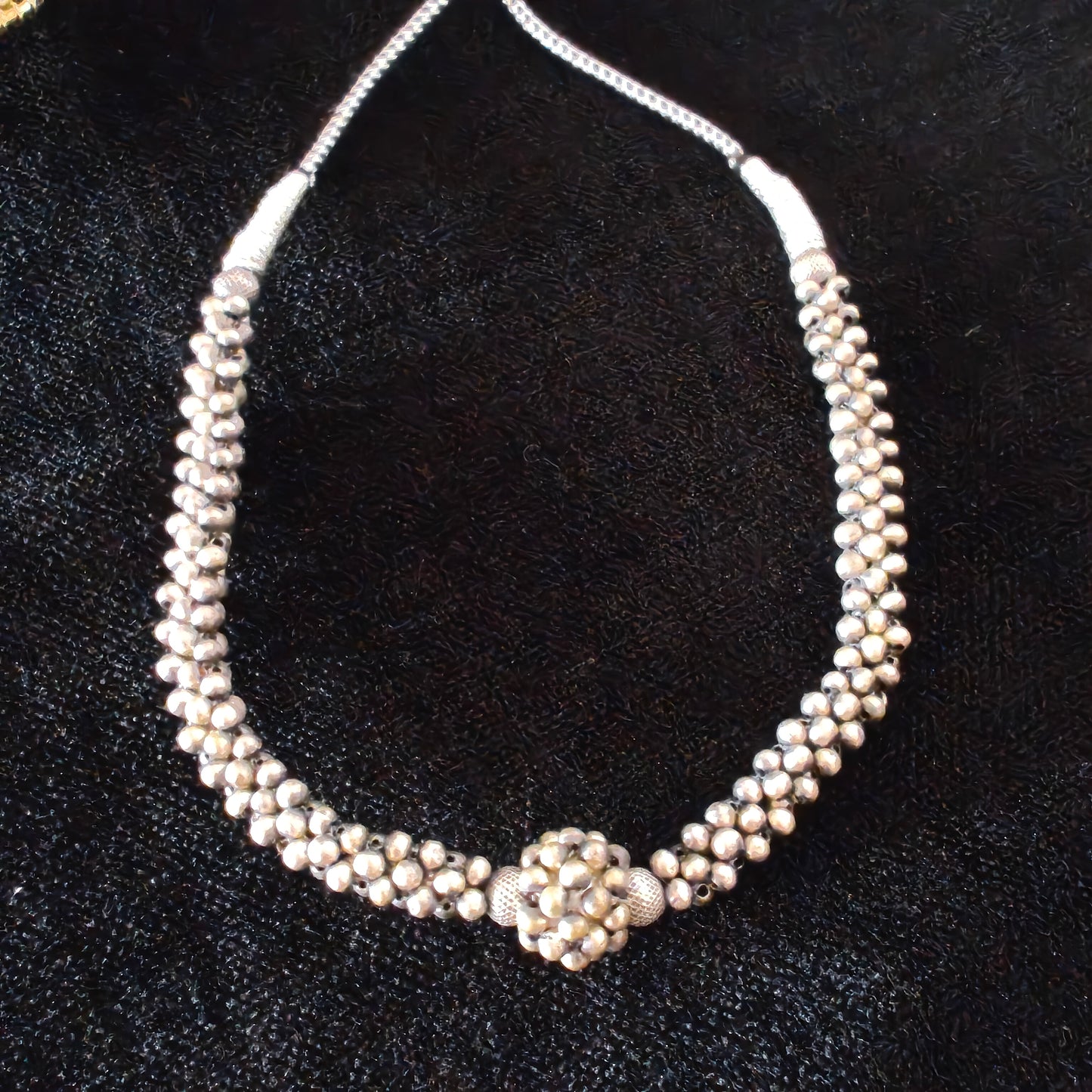 925 Silver Thushi Necklace With Centre Choker