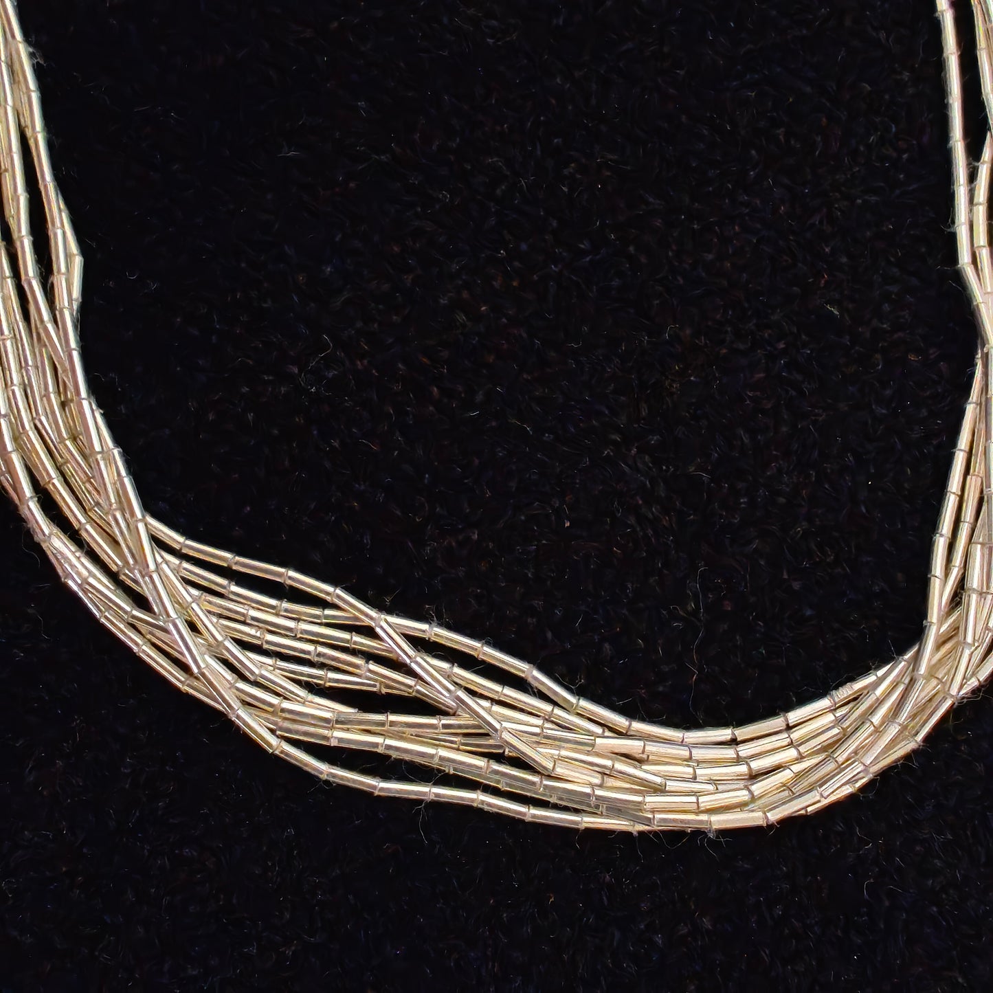925 Silver Multi Layered (Ten) Chain Necklace