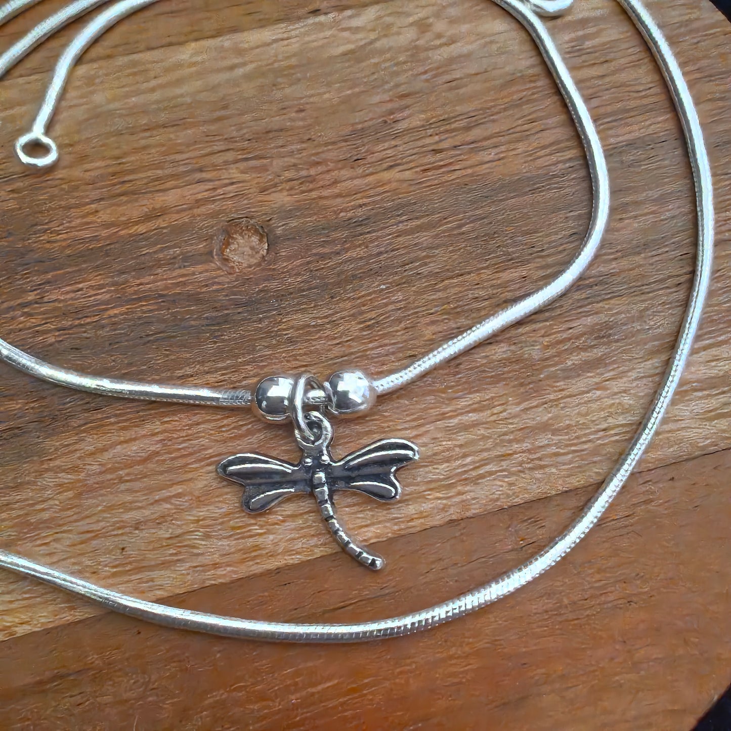 925 Silver Women Anklet With Dragonfly ( Pair)