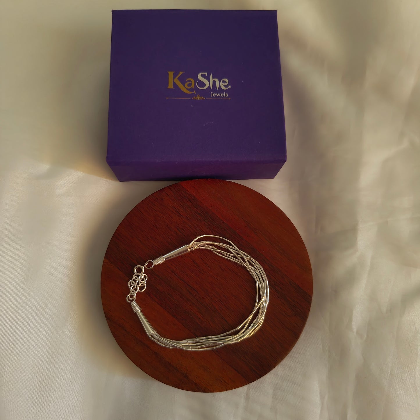 925 Silver Multi-Layer Chain Bracelet
