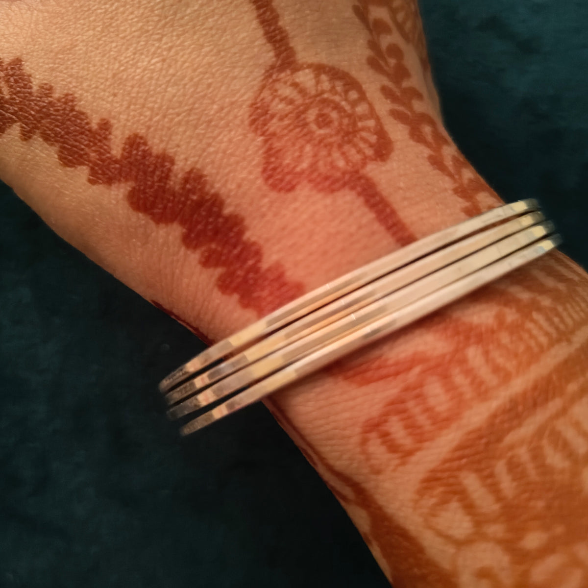 Classic Plain Evergreen Flat Bangles size 2-4(Copy)