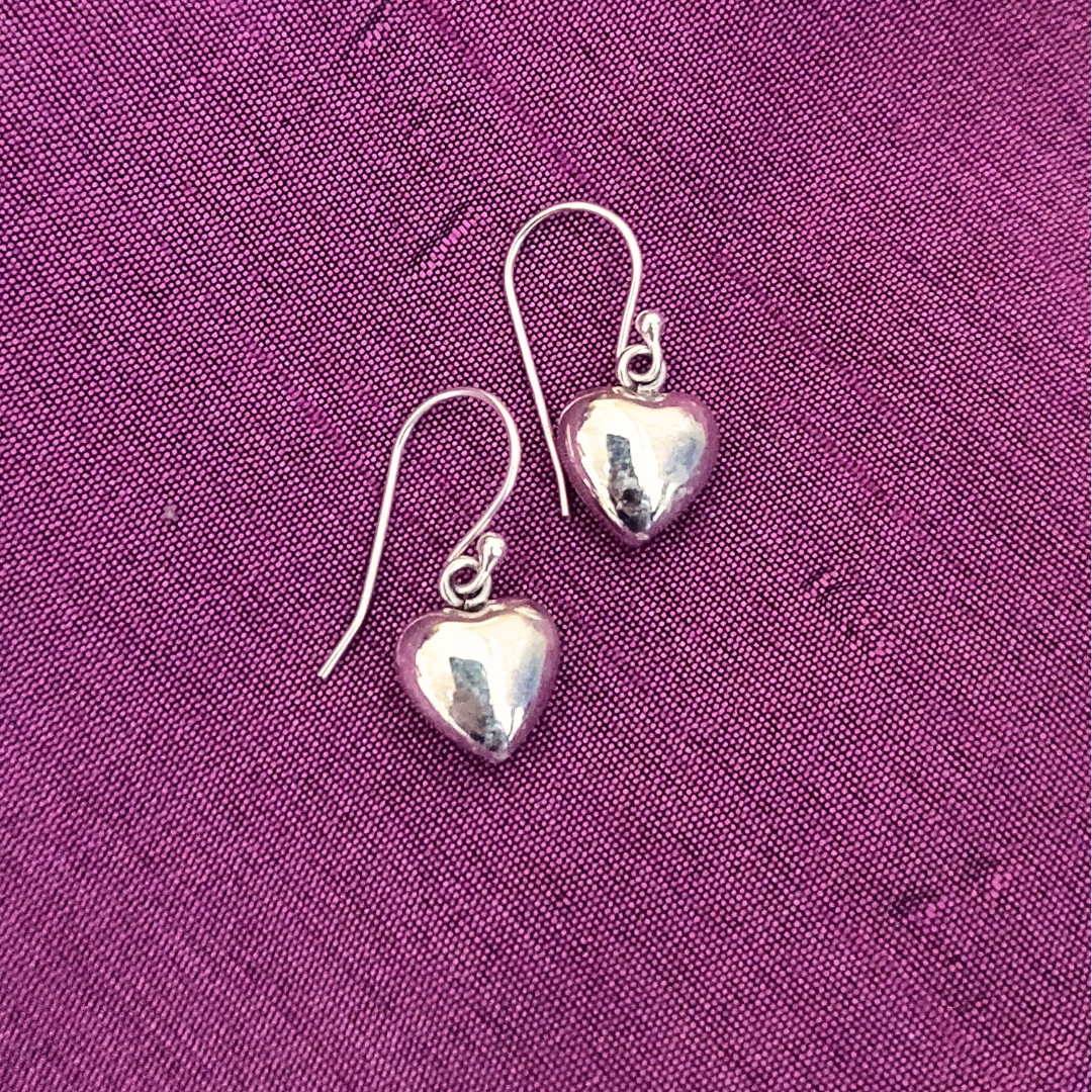 Dainty 925 Silver Heart Hooks