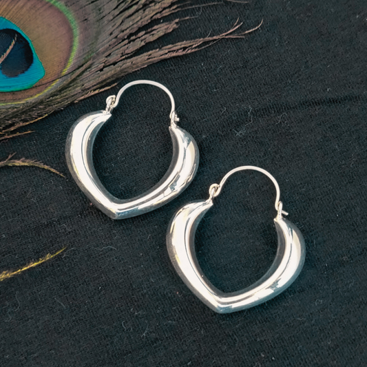 Classic Chunky 925 Silver Hoops