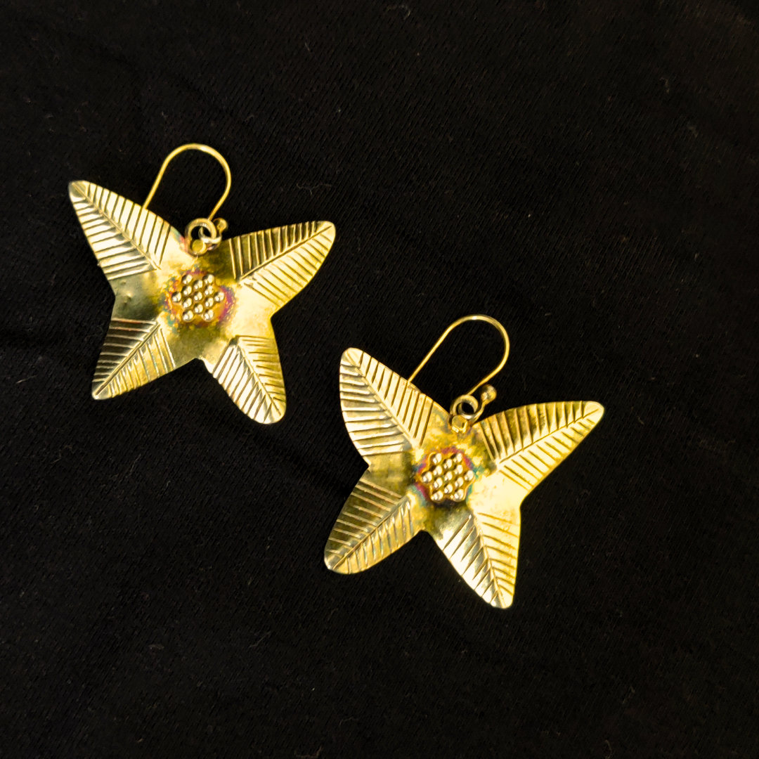 Dual Tone Gold Plated 92.5 Silver Antique Butterfly